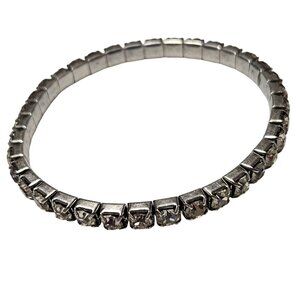 Vintage Elegant Rhinestone Stretch Tennis Bracelet Classic Fashion Jewelry Women